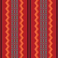 ikat diseña un patrón tribal azteca sin costuras. étnico geométrico ikkat batik vector digital diseño textil para estampados tela sari mughal cepillo símbolo franjas textura kurti kurtis kurtas