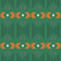 Ikat stripe tribal chevron Seamless Pattern. Ethnic Geometric Ikkat Batik Digital vector textile Design for Prints Fabric saree Mughal brush symbol Swaths texture Kurti Kurtis Kurtas