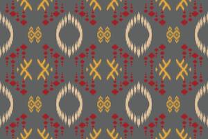 Ikat diamond tribal cross Seamless Pattern. Ethnic Geometric Batik Ikkat Digital vector textile Design for Prints Fabric saree Mughal brush symbol Swaths texture Kurti Kurtis Kurtas