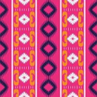 Batik Textile Ethnic ikat stripes seamless pattern digital vector design for Print saree Kurti Borneo Fabric border brush symbols swatches designer
