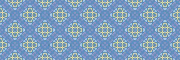 Batik Textile ikat damask seamless pattern digital vector design for Print saree Kurti Borneo Fabric border brush symbols swatches cotton