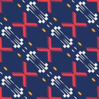 batik textil motivo ikat diseño de patrones sin fisuras diseño vectorial digital para imprimir saree kurti borde de tela símbolos de pincel muestras elegantes vector
