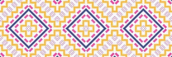 Batik Textile African ikat seamless pattern digital vector design for Print saree Kurti Borneo Fabric border brush symbols swatches cotton