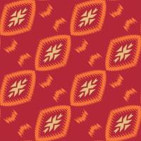 batik textil ikat floral patrón sin costuras diseño vectorial digital para imprimir saree kurti borneo borde de tela símbolos de pincel muestras de algodón vector