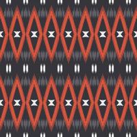 Motif ikat fabric seamless pattern digital vector design for Print saree Kurti Borneo Fabric border brush symbols swatches designer