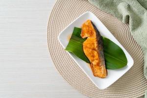Grilled Salmon Steak with Soy Sauce photo