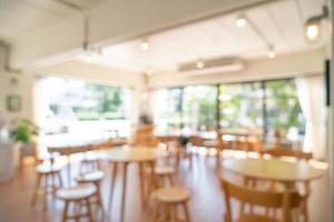 abstract blur coffee shop for background photo