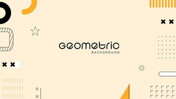 Flat geometric background for presentation banner and flyer vector