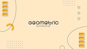 Flat geometric background for presentation banner and flyer vector