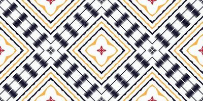 motivo ikat damasco batik textil patrón sin costuras diseño de vector digital para imprimir sari kurti borde de tela símbolos de pincel muestras diseñador