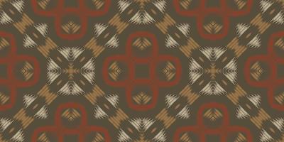 Ethnic ikat prints batik textile seamless pattern digital vector design for Print saree Kurti Borneo Fabric border brush symbols swatches designer