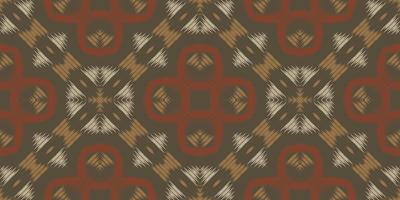 estampados étnicos ikat batik textil patrón sin costuras diseño de vector digital para impresión saree kurti borde de tela símbolos de pincel de borde diseñador de muestras