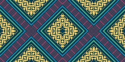 diseño étnico ikat batik textil patrón sin costuras diseño de vector digital para imprimir saree kurti borde de tela símbolos de pincel muestras ropa de fiesta