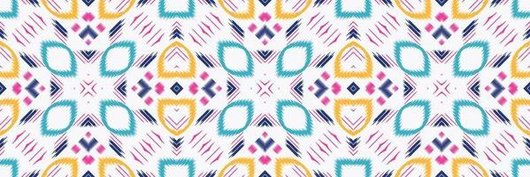 Batik Textile Ethnic ikat triangle seamless pattern digital vector design for Print saree Kurti Borneo Fabric border brush symbols swatches cotton