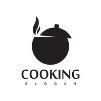 plantilla de diseño de logotipo de sopa de cocina, vector lleno de sopa sabrosa para su menú
