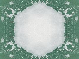 Green watercolor on the wall kaleidoscope background with abstract and unique pattern photo
