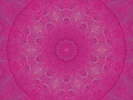 Magenta brick wall kaleidoscope pattern abstract unique symmetric and aesthetic background photo