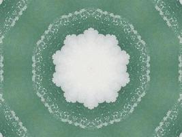 Green watercolor on the wall kaleidoscope background with abstract and unique pattern photo