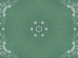 Green watercolor on the wall kaleidoscope background with abstract and unique pattern photo