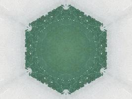 Green watercolor on the wall kaleidoscope background with abstract and unique pattern photo