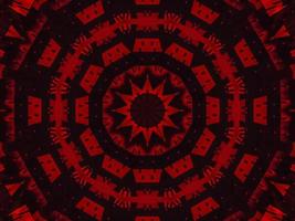 Dark red metallic kaleidoscope background. Abstract and symmetric pattern with horor vibes photo