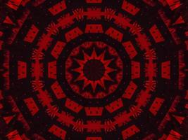 Dark red metallic kaleidoscope background. Abstract and symmetric pattern with horor vibes photo