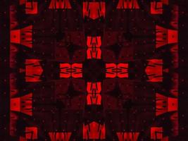 Dark red metallic kaleidoscope background. Abstract and symmetric pattern with horor vibes photo