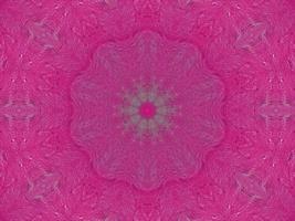 Magenta brick wall kaleidoscope pattern abstract unique symmetric and aesthetic background photo