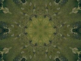 verde pradera estética caleidoscopio floral patrón resumen único textura fondo foto