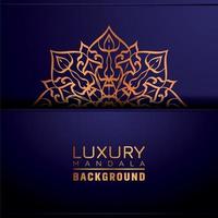 Luxury ornamental mandala background, arabesque style vector