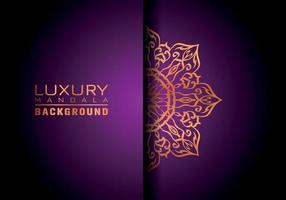 Luxury ornamental mandala logo background, arabesque style. vector