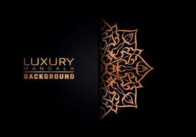 Luxury ornamental mandala logo background, arabesque style. vector