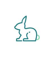 rabbit icon vector illustration logo template for many purpose. Isolated on white background.