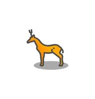 deer icon vector illustration logo template for many purpose. Isolated on white background.