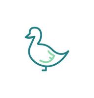 duck icon vector illustration logo template for many purpose. Isolated on white background.