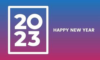 feliz año nuevo 2023. celebración festiva. moderno y moderno para banner y plantilla de publicación de medios vector