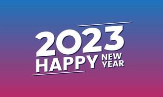 feliz año nuevo 2023. celebración festiva. moderno y moderno para banner y plantilla de publicación de medios vector