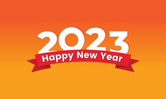 Happy new year 2023. Festive celebration. Trendy and modern for banner and media post template vector