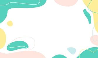 Abstract Background Simple Hand Drawn Minimalist Style with Free Shape and Pastel Colors. Vector Background Illustration for presentation