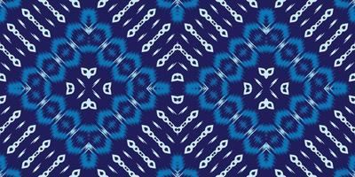 Batik Textile Motif ikat flowers seamless pattern digital vector design for Print saree Kurti Borneo Fabric border brush symbols swatches cotton