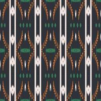 Motif ikat floral seamless pattern digital vector design for Print saree Kurti Borneo Fabric border brush symbols swatches stylish