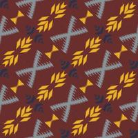 batik textil ikat marco de patrones sin fisuras diseño vectorial digital para imprimir saree kurti borneo borde de tela símbolos de pincel muestras diseñador vector