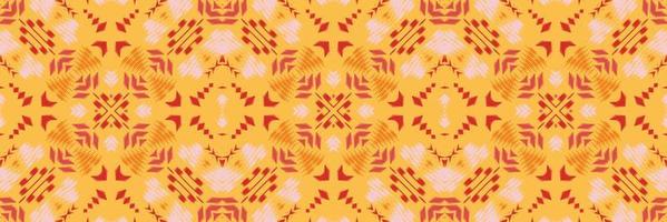 estampados ikat batik textil patrón sin costuras diseño de vector digital para impresión saree kurti borneo borde de tela símbolos de pincel muestras diseñador