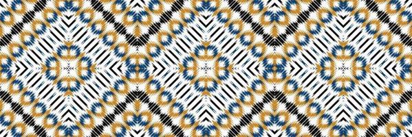 Ethnic ikat triangle batik textile seamless pattern digital vector design for Print saree Kurti Borneo Fabric border brush symbols swatches designer