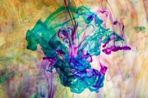 Abstract and very colorful motion blur background photo