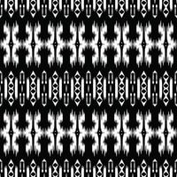 Motif ikat flowers seamless pattern digital vector design for Print saree Kurti Borneo Fabric border brush symbols swatches designer