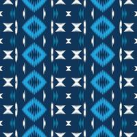ikkat o ikat chevron batik textil diseño vectorial digital de patrones sin fisuras para imprimir saree kurti borneo borde de tela símbolos de pincel muestras ropa de fiesta vector