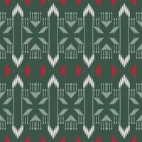 Motif ikat flower seamless pattern digital vector design for Print saree Kurti Borneo Fabric border brush symbols swatches designer