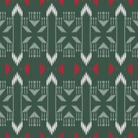 Motif ikat flower seamless pattern digital vector design for Print saree Kurti Borneo Fabric border brush symbols swatches designer