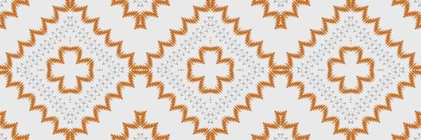 Ethnic ikat triangle batik textile seamless pattern digital vector design for Print saree Kurti Borneo Fabric border brush symbols swatches party wear
